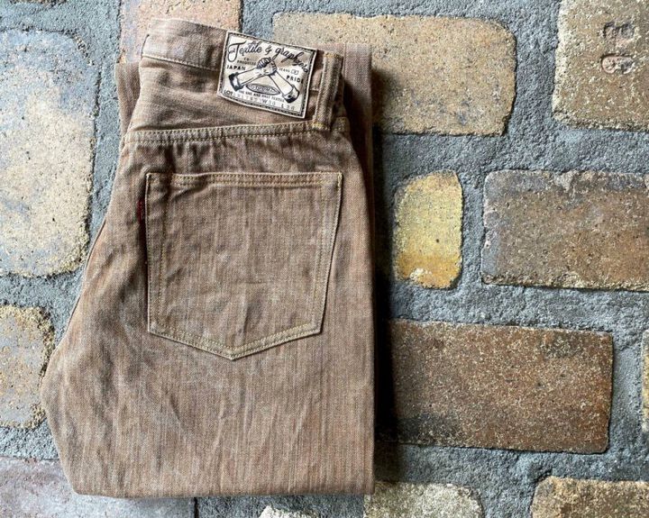 GZ-1917S3 13oz Nippon Cotton Organic Cotton Slim Straight Jeans (INDIGO, KAKI)-INDIGO-33,INDIGO, medium image number 24
