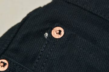 S710NBKII 17OZ BLACK DENIM SLIM FIT STRAIGHT-One Wash-29,, small image number 8