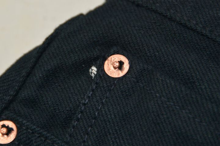 S710NBKII 17OZ BLACK DENIM SLIM FIT STRAIGHT-One Wash-29,, medium image number 8