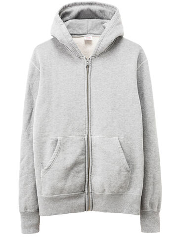 BARNS BR-3010 VINTAGE ZIP PARKA COZUN SWEAT MADE BY UNION SPECIAL-GRAY-L,GRAY, small image number 0