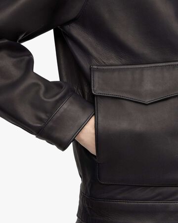 MMOT6321 SMOOTH LEATHER JACKET,BLACK, small image number 5
