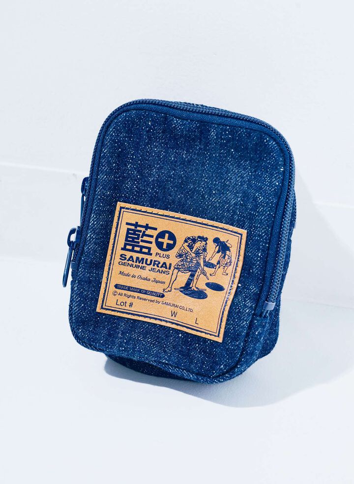 SJDP-AI Denim Pouch,, medium