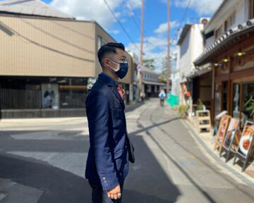 GZ-PIDTRJK-0310 Switching Tailored Jacket Paisley &times; SASHIKO,, small image number 10