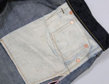 Momotaro Jeans 0105SP 15.7oz Deep Colored Indigo Going to Battle Label narrow tapered,, small image number 6