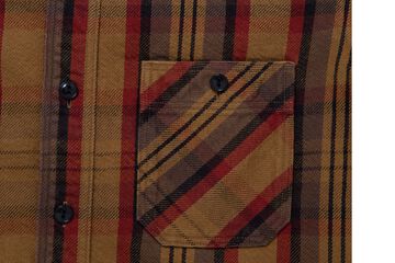 5714 Heavy Flannel Shirts,YELLOW, small image number 6