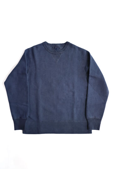 BR-3000PG COZUN "PIGMENT-DYE" GUSSET CREW SWEAT-NAVY-M,NAVY, small image number 8