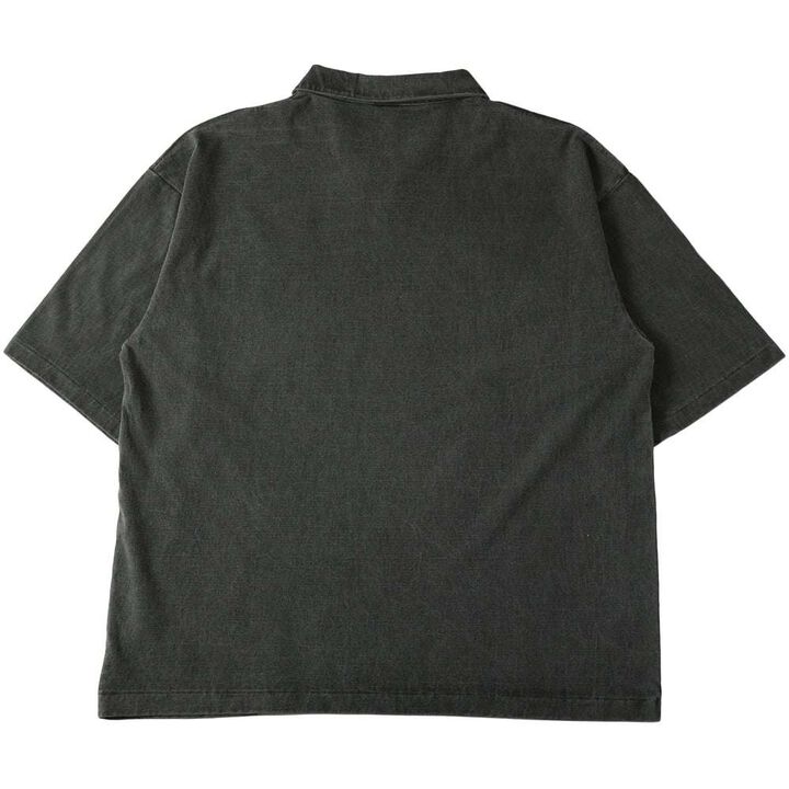 BR-25209【BIG COZUN】COZUN Skipper Neck Half Sleeves Polo T-Shirt【Button Works】,OLIVE, medium image number 9