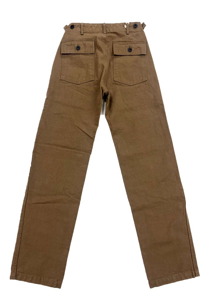ONI207-HOX-BRK 13oz Sulfur dye Heavy Oxford Brown Khaki Baker Pants,, medium image number 5