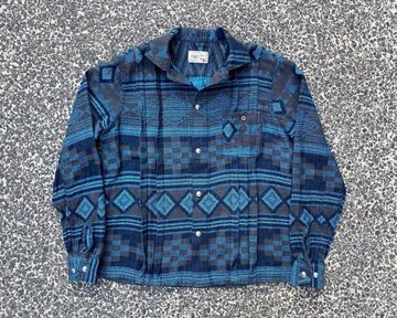 GZ-PLSHL-0411 Pleated Shirts-BLUE-4L,BLUE, small image number 0