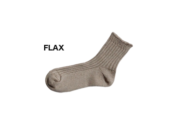 NK0202 LINEN RIBBED SOCKS FLAX,FLAX, small image number 1