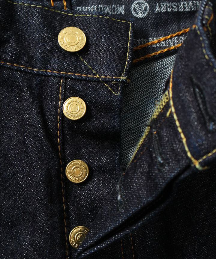 15THB09 15.7oz Deep Blue Broken Selvedge Denim Classic Straight Jeans-One Washed-29,, medium image number 11