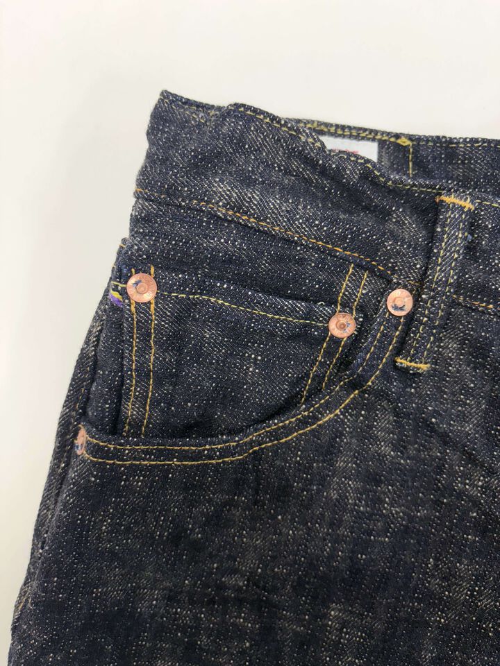 ONI595-KASURI 17oz ONI Kasuri Denim Retro style Loose Straight,, medium image number 4