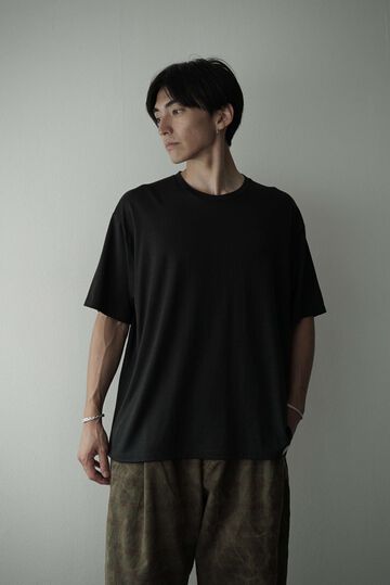 【CAPERTICA】CAP708CS02 Super140s Washable Wool Jersey / S140 Wool Tee,MIDNIGHT, small image number 12