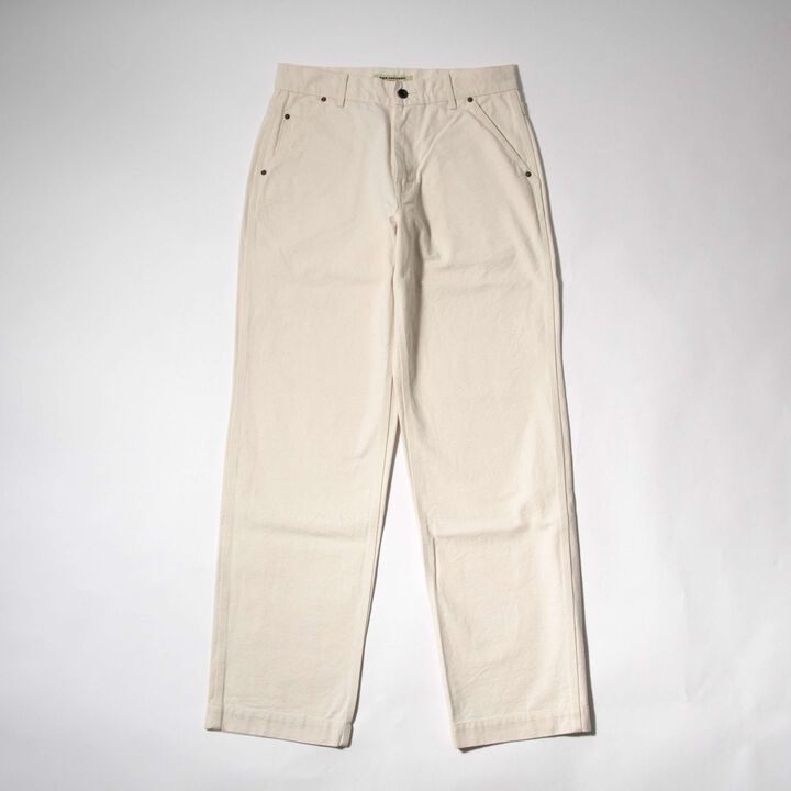 F0530 COTTON DUCK WORK PANTS (ECRU),ECRU, medium image number 0