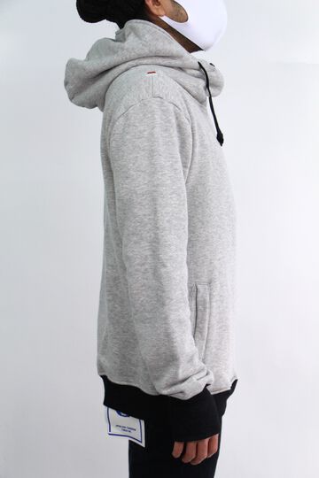 ZU2005O Loop wheeled Tsuri-ami grey 'ZUIEN' hoodie-XL,, small image number 3