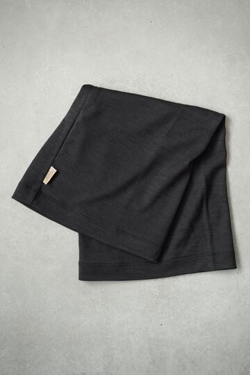 224CS02 Super120s Washable Wool Jersey / Neck Gaiter,EBONY, small image number 3