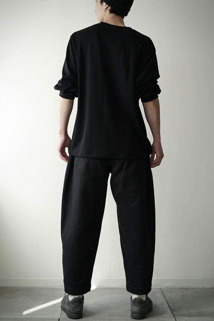 233PT20 Ancient Dyed Sashiko / W-Tuck Pants,LOGWOOD BLACK, medium image number 3