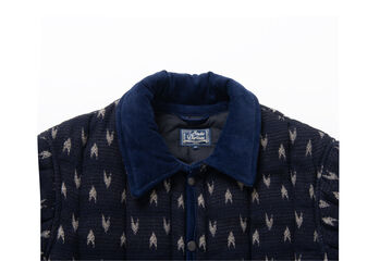 4597 Arrow Kasuri Indigo Sashiko Jacket,INDIGO, small image number 3