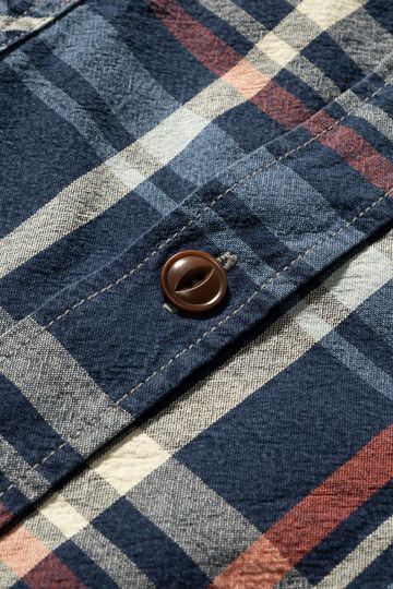 MS012G INIDIGO CHECK SHIRT,02, small image number 17