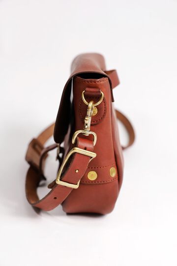 VS-249L LEATHER POSTMAN MINI SHOULDER BAG (CAMEL),, small image number 1