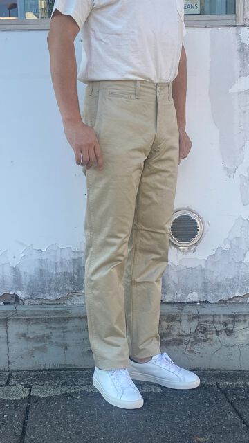 F0514 NARROW U.S TROUSERS TAPERED-BEIGE-M,BEIGE, small image number 18