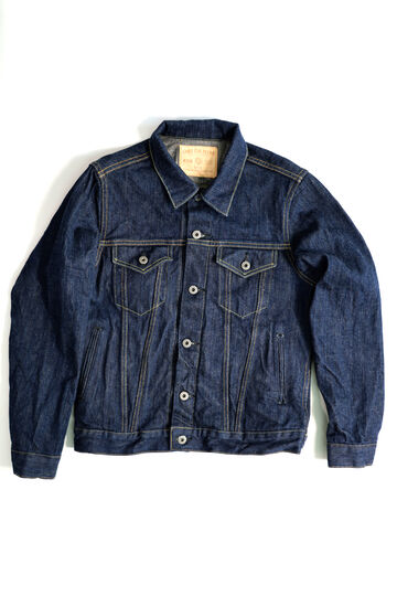 ONI-02527P-KIWAMI 16oz Natural Indigo 3rd Type Jacket with Handwarmers-One Wash-40,, small image number 0