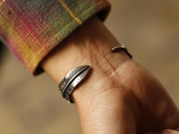 15AO-308 Eternal Feather Bangle -narrow-,, medium image number 6