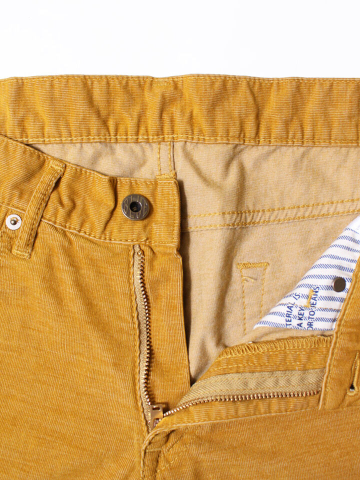 JB2101 TC CORDUROY ANKLE CUT SLIM STRETCH (Mustard),, medium image number 1
