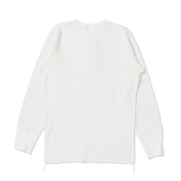 9937 Heavy thermal Henry long-sleeved T-shirt,WHITE, small image number 1
