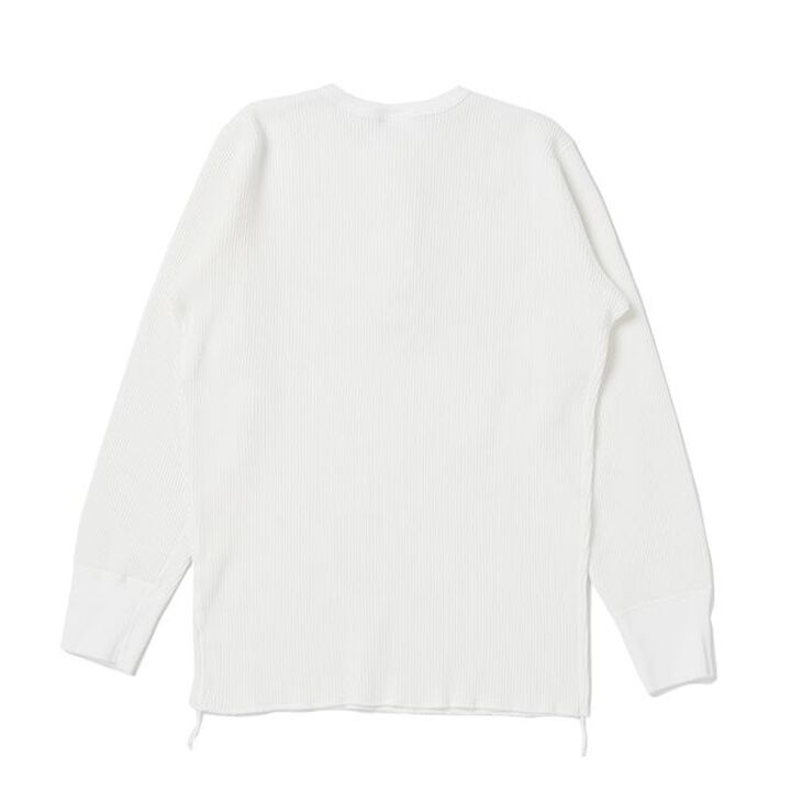 9937 Heavy thermal Henry long-sleeved T-shirt,WHITE, medium image number 1