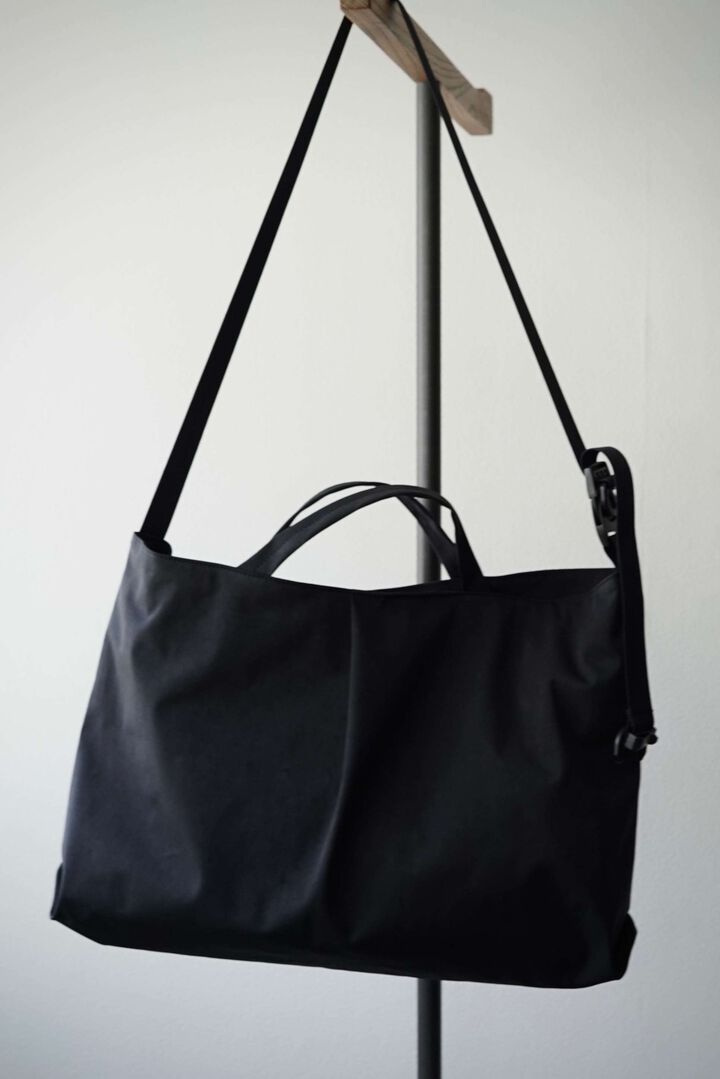 CAP709AC High Density Milcloth / Tuck Tote (BLACK),BLACK, medium image number 2