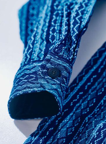 SSS25-SKS Natural Indigo Stripe Shirt,, small image number 4