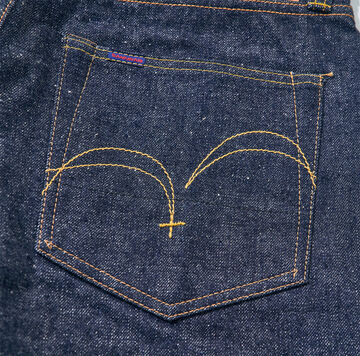 S310SP 15OZ JEANS SHORT PANTS (INDIGO, KHAKI),KHAKI, small image number 17