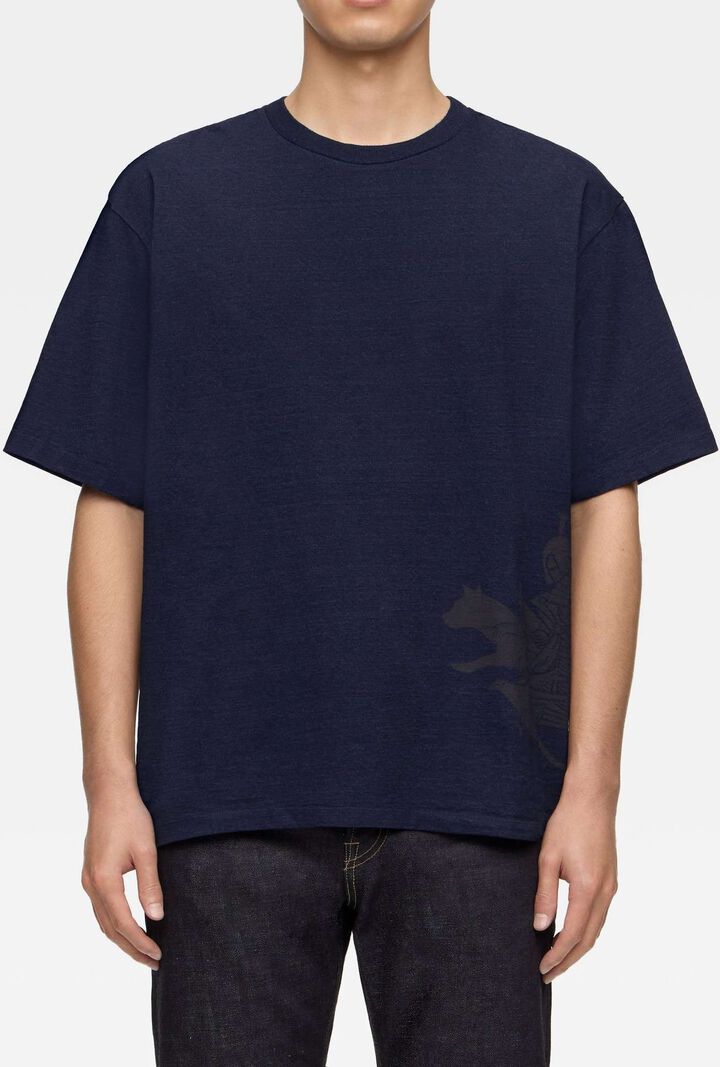 MXTS1048 YARN DYED SHORT SLEEVE T-SHIRT MOMOTARO,, medium
