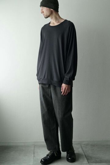 【CAPERTICA】CAP708CS28 Super140s Washable Wool MW_Jersey / Wool Sweat ver2025,BLACK, small image number 7