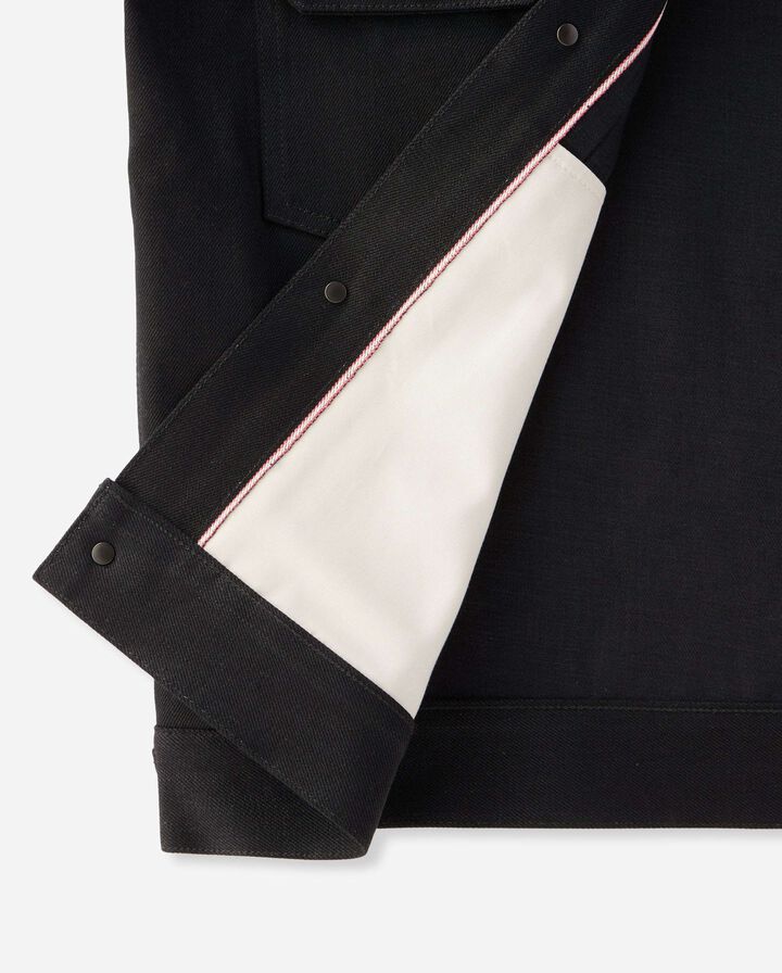 MMGJ1002 14.7oz #002 STANDARD DENIM JACKET (BLACK),, medium image number 3