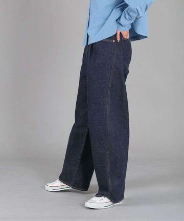 STPT6000 12.5oz BANAVE JEANS WIDE STRAIGHT,INDIGO, small image number 1