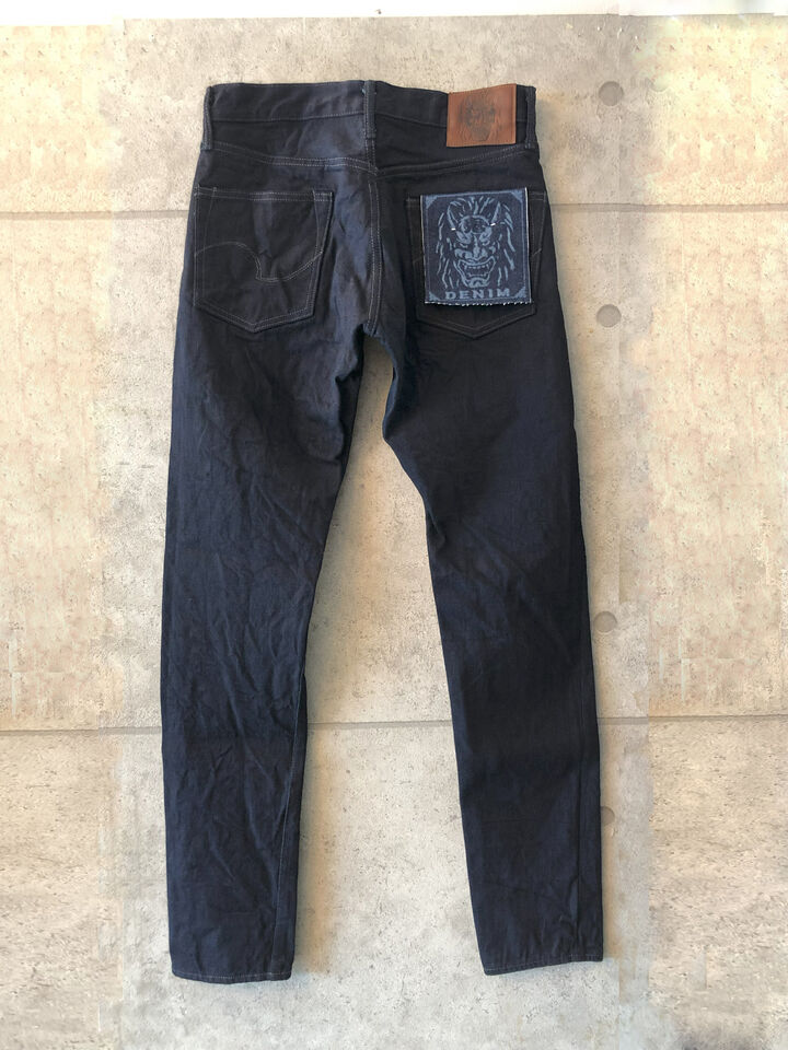 ONI622-14BLK 14oz Oni Denim (weft: black) Relax Tapered,, medium image number 1