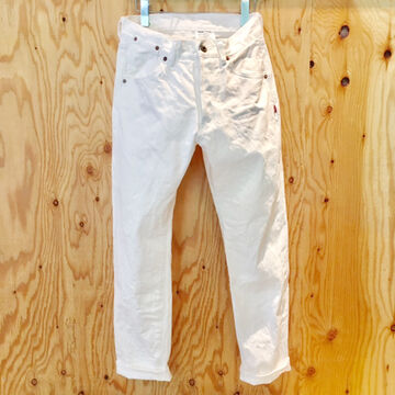 185-0000WAC TYPE 185 REGULAR TAPERED WHITE DENIM (ONE WASH),, small image number 0