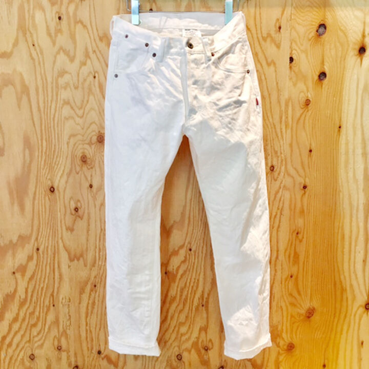 185-0000WAC TYPE 185 REGULAR TAPERED WHITE DENIM (ONE WASH),, medium