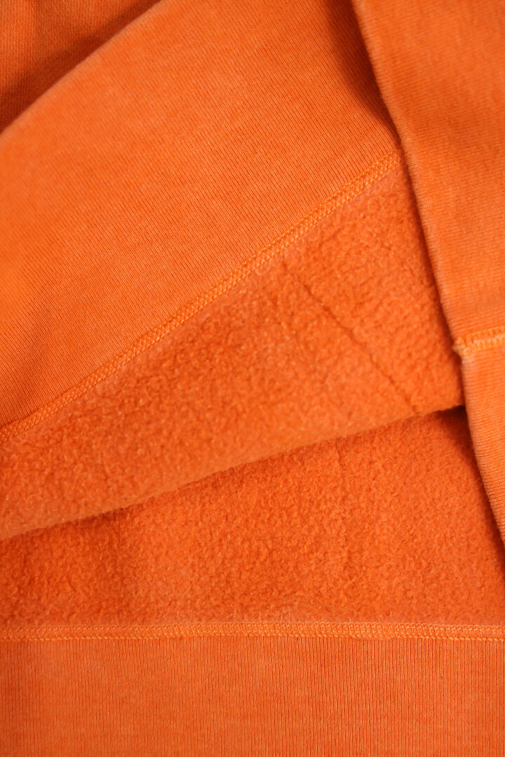 BR-3000PG COZUN "PIGMENT-DYE" GUSSET CREW SWEAT-ORANGE-M,ORANGE, medium image number 4