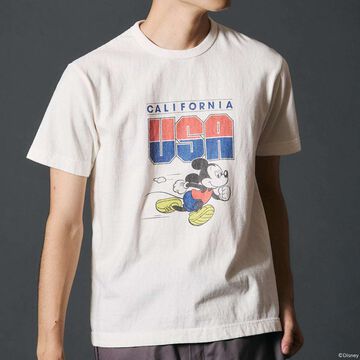 BR-25178 “STANDARD” TSURIAMI Crew Neck Print T-Shirt Mickey Mouse【Special Item】,GRAY, small image number 9