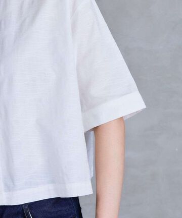 STSS0010 CALM SS OKKAKE SHIRT,WHITE, small image number 7