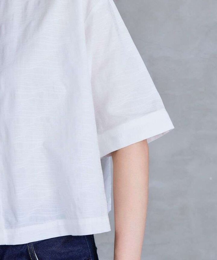 STSS0010 CALM SS OKKAKE SHIRT,WHITE, medium image number 7