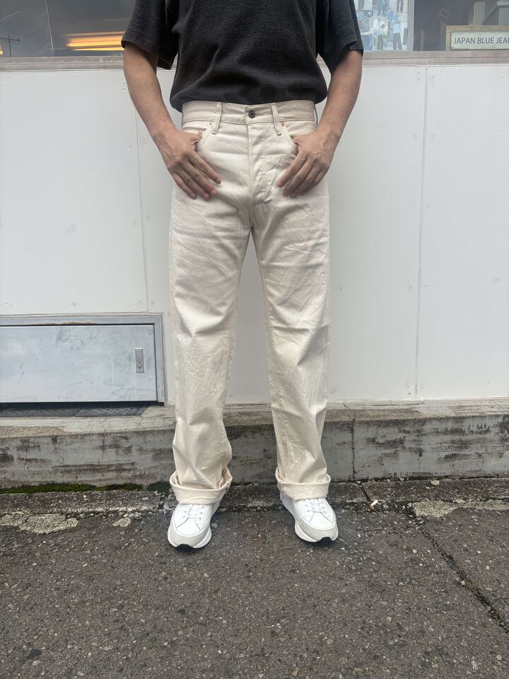 ONI200-ECRU 12.4oz Organic Cotton Selvedge Denim Wide Straight,, medium image number 1