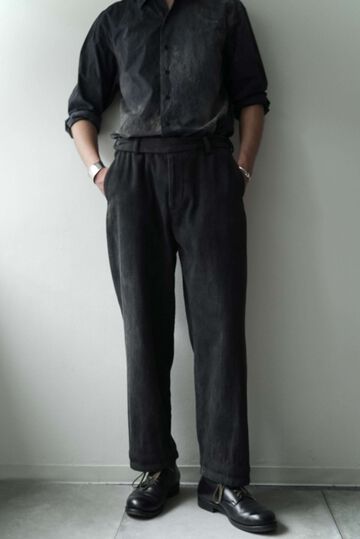 244PT06 Sashiko / Side Seamless Slacks,ANKOKU, small image number 0