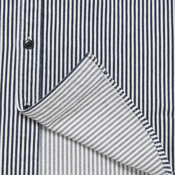 D5335H 14oz Hickory Work Shirt -44-One Wash,, medium image number 5