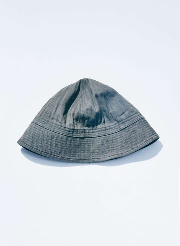 SWC401MH-HB 13oz "GRAY NEP" HBT MILITARY HAT (BLK),BLACK, small image number 6