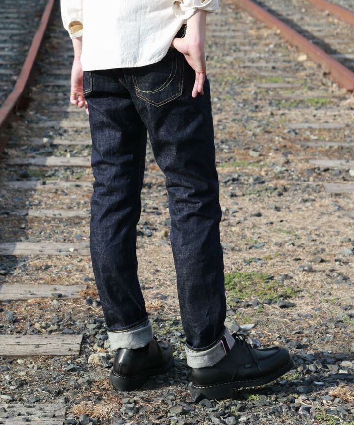 G005-MZ Super heavy dobby type-2 narrow tapered (zipper fly)-One Washed-40,, medium image number 9
