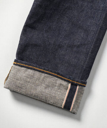 J104 CIRCLE 12.5oz African cotton vintage Selvedge skinny (One washed),, small image number 7